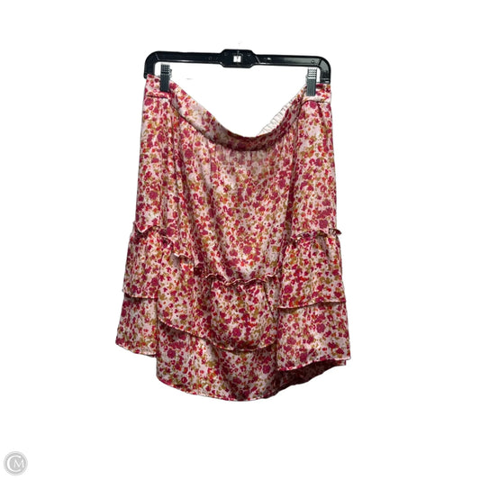 Skirt Mini & Short By J. Crew In Orange & Pink, Size: Xl