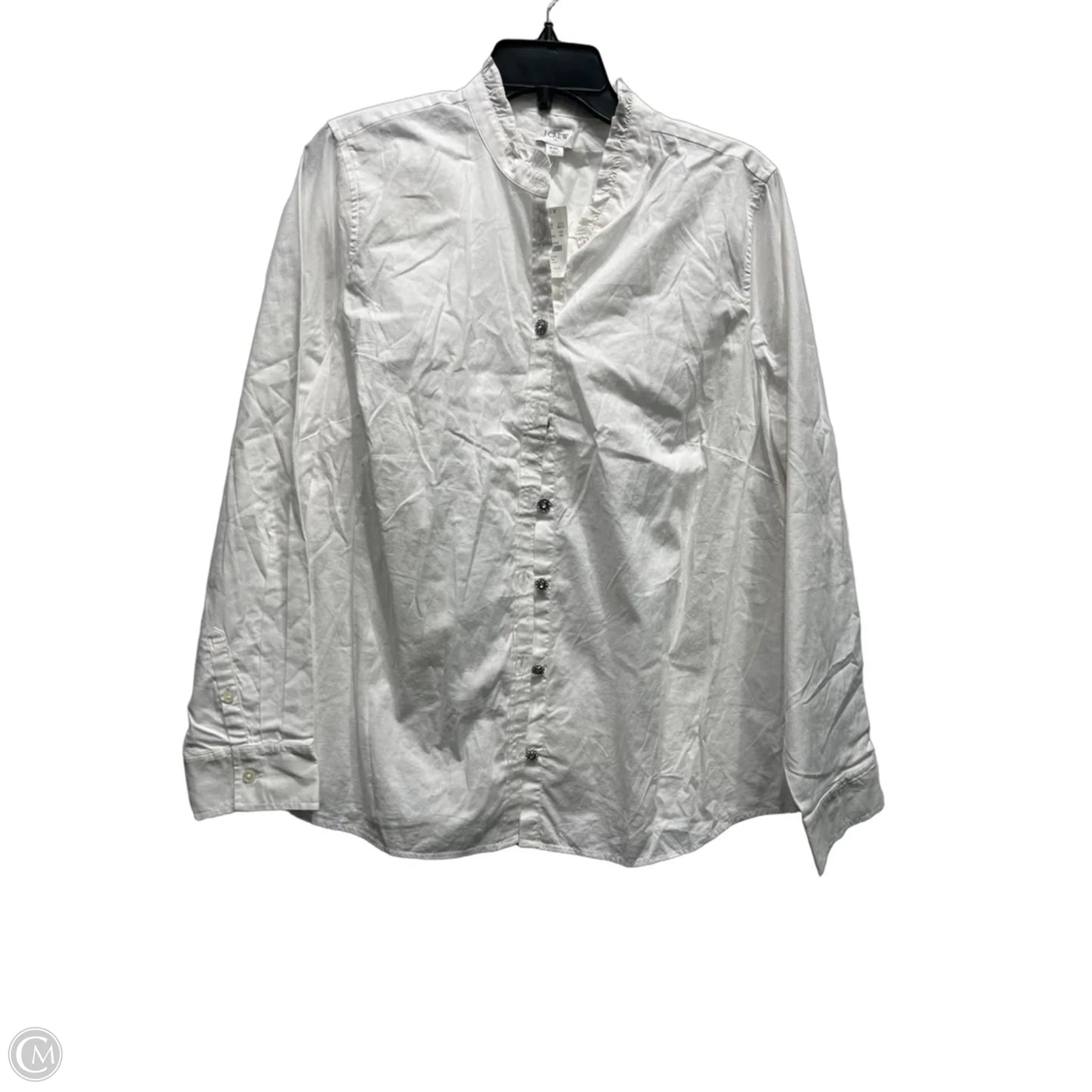 Top Long Sleeve By J. Crew In White, Size: Xxl