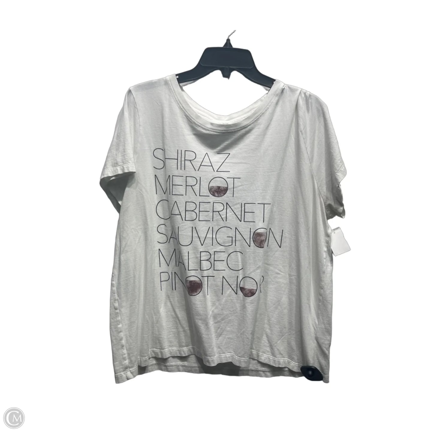Top Short Sleeve By J. Crew In Red & White, Size: Xxl