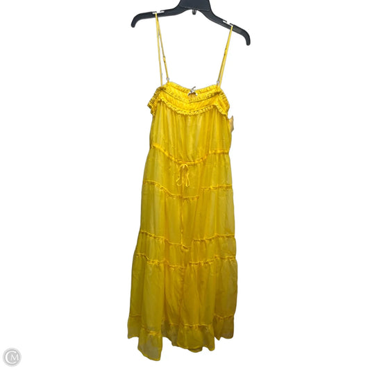 Dress Casual Maxi By Moon River In Yellow, Size: Xl