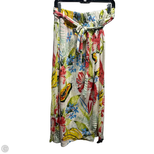 Skirt Maxi By C And C In Blue & Green, Size: M