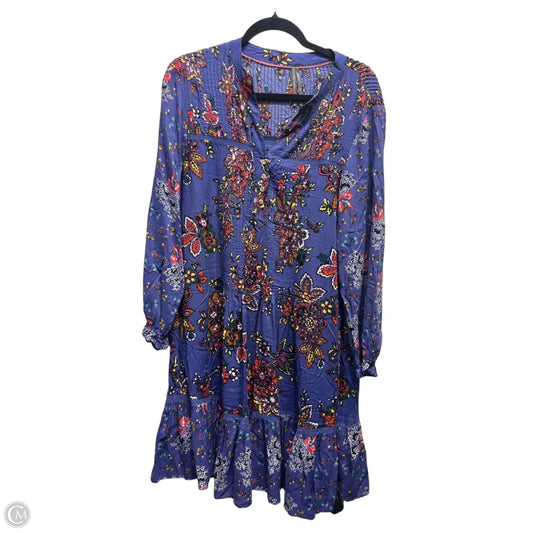 Dress Casual Short By Anthropologie In Blue & Orange, Size: Xs