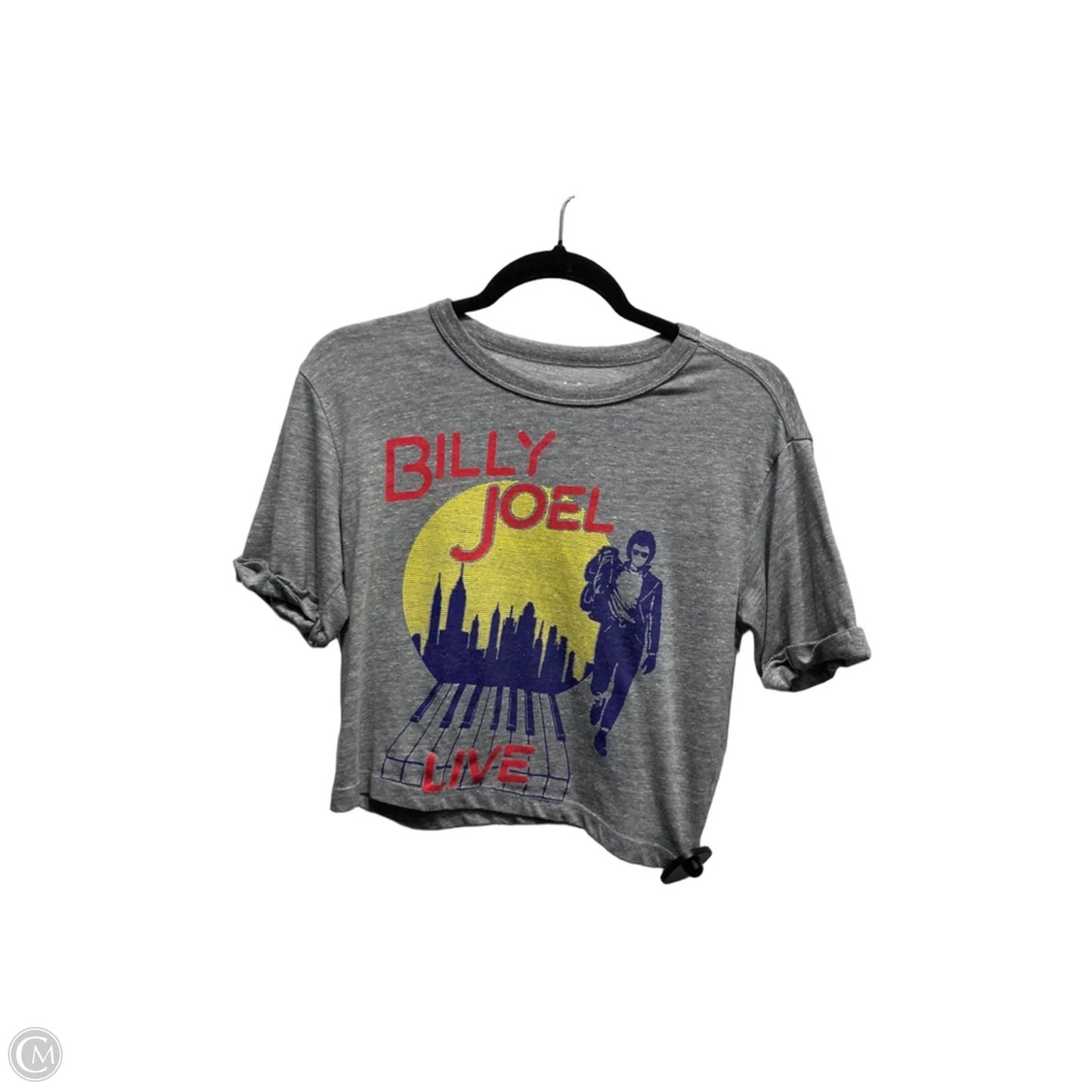 Top Short Sleeve By Chaser In Grey & Red, Size: Xs