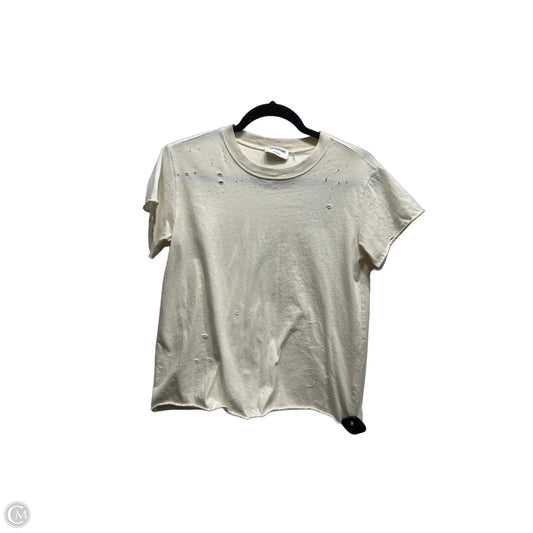 Top Short Sleeve By LNA CLOTHING In Cream, Size: Xs