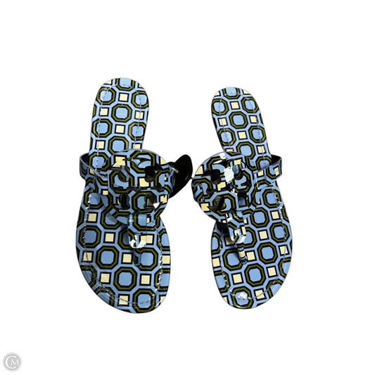 Sandals Designer By Tory Burch In Blue & Green, Size: 6.5