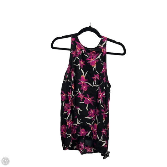 Top Sleeveless By Old Navy In Black & Purple, Size: M
