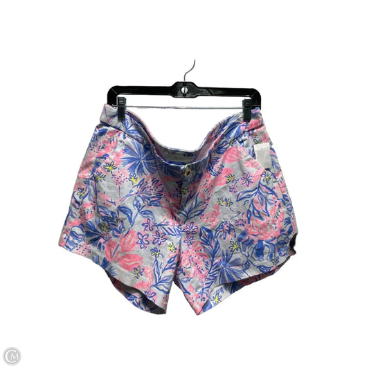 Shorts Designer By Lilly Pulitzer In Blue & Pink, Size: 14