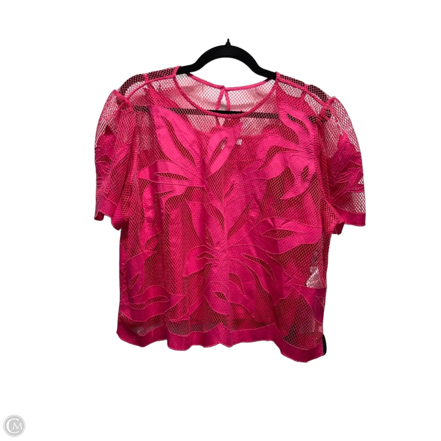 Top 2pc Short Sleeve By Chicos In Pink, Size: 16