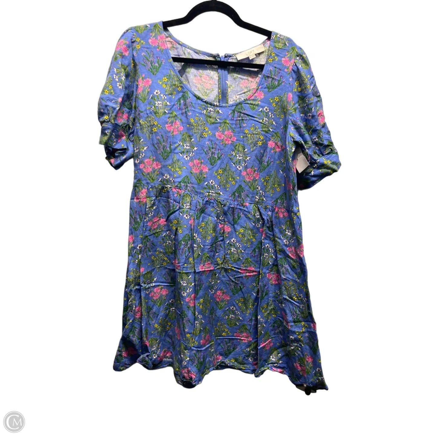 Dress Casual Short By Loft In Blue & Green, Size: 6