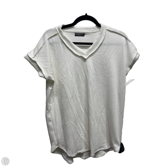 Top Short Sleeve Basic By Heimish Usa In White, Size: S
