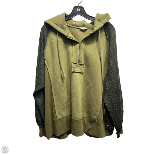 Sweatshirt Hoodie By Bibi In Green, Size: S