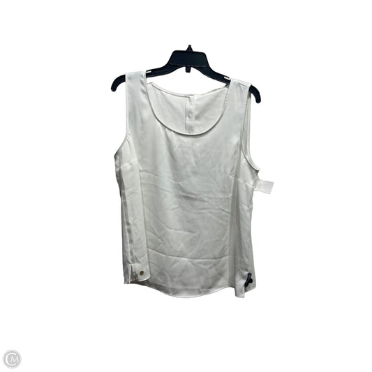 Top Sleeveless Designer By Lilly Pulitzer In White, Size: L