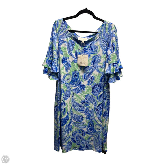 Dress Casual Short By Cappagallo In Blue & Green, Size: Xl
