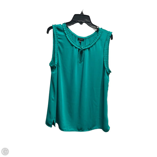 Top Sleeveless By Talbots In Green, Size: Xl