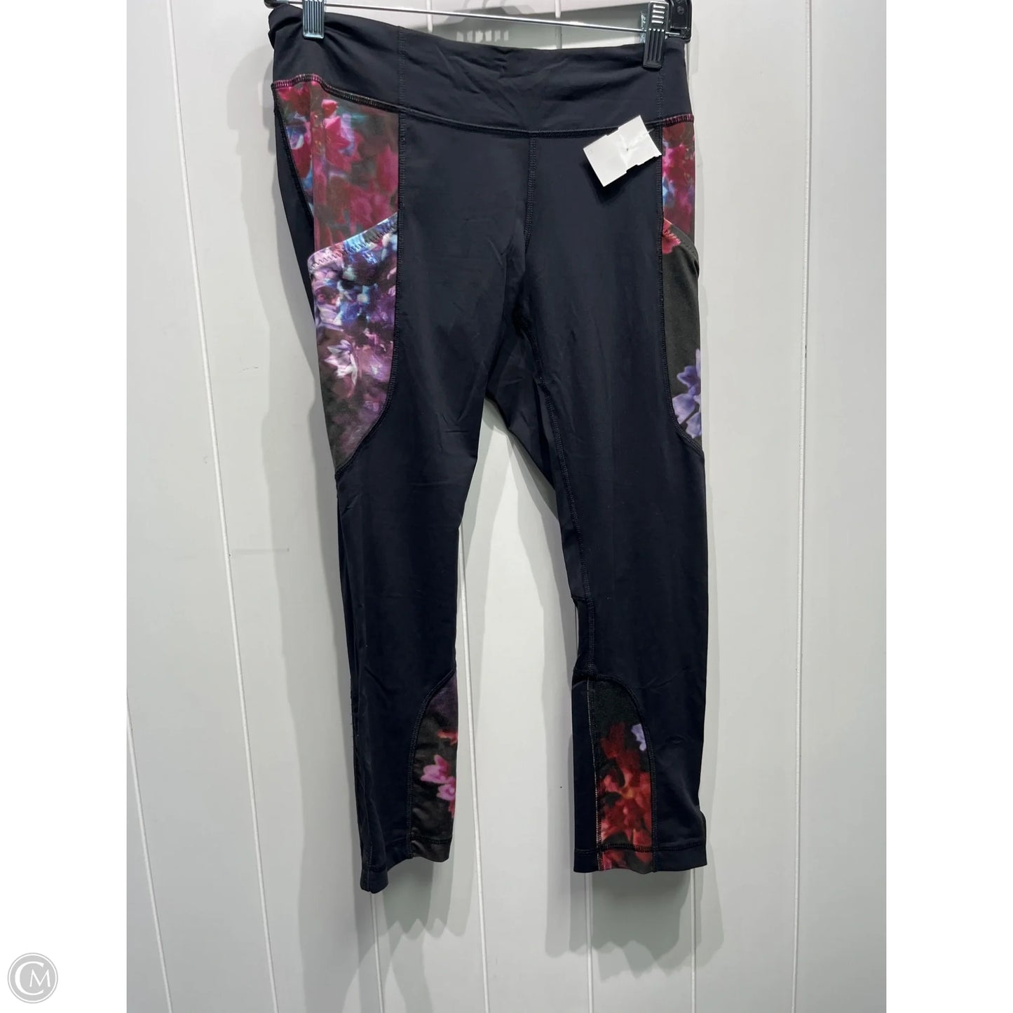 Athletic Leggings By Lululemon In Black & Purple, Size: 8