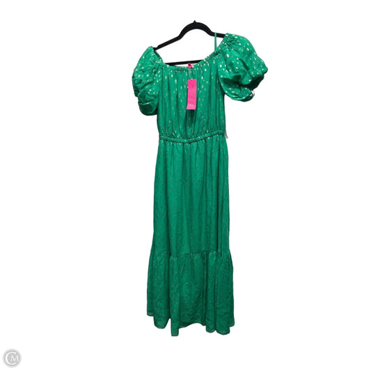 Dress Designer By Lilly Pulitzer In Gold & Green, Size: Xs