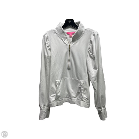 Top Long Sleeve Designer By Lilly Pulitzer In White, Size: L