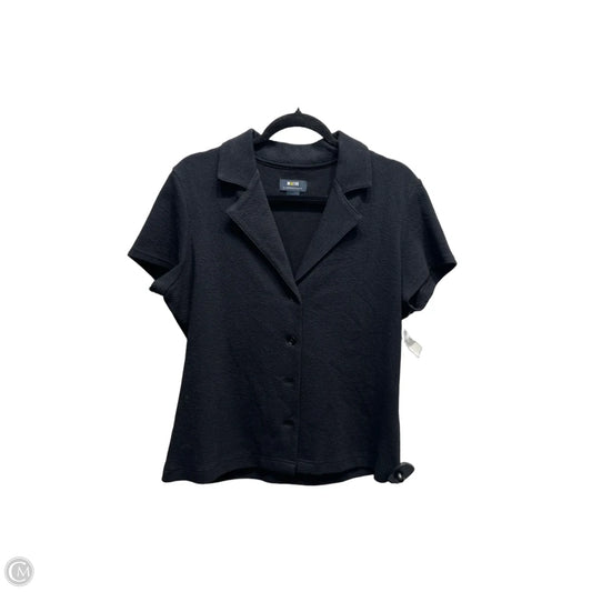 Top Short Sleeve By Maeve In Black, Size: L