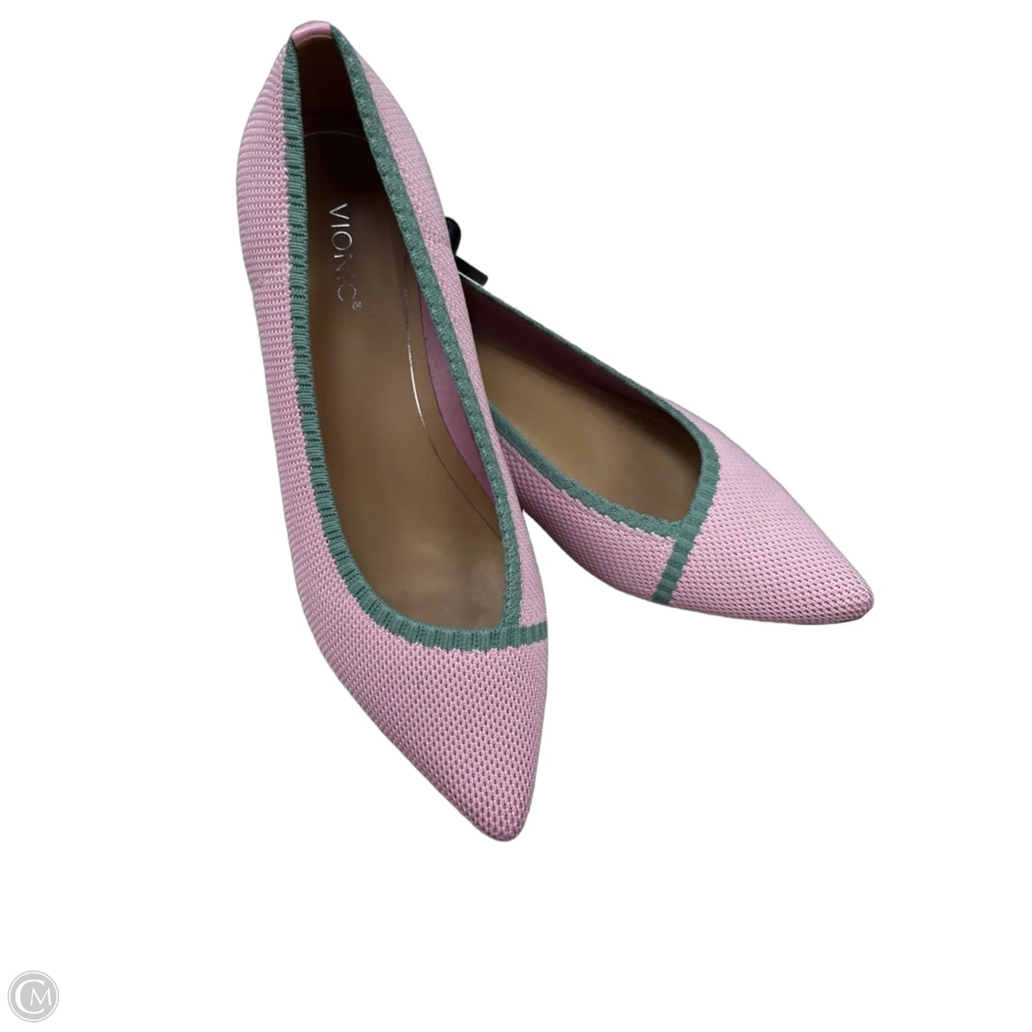 Shoes Flats By Vionic In Green & Pink, Size: 10