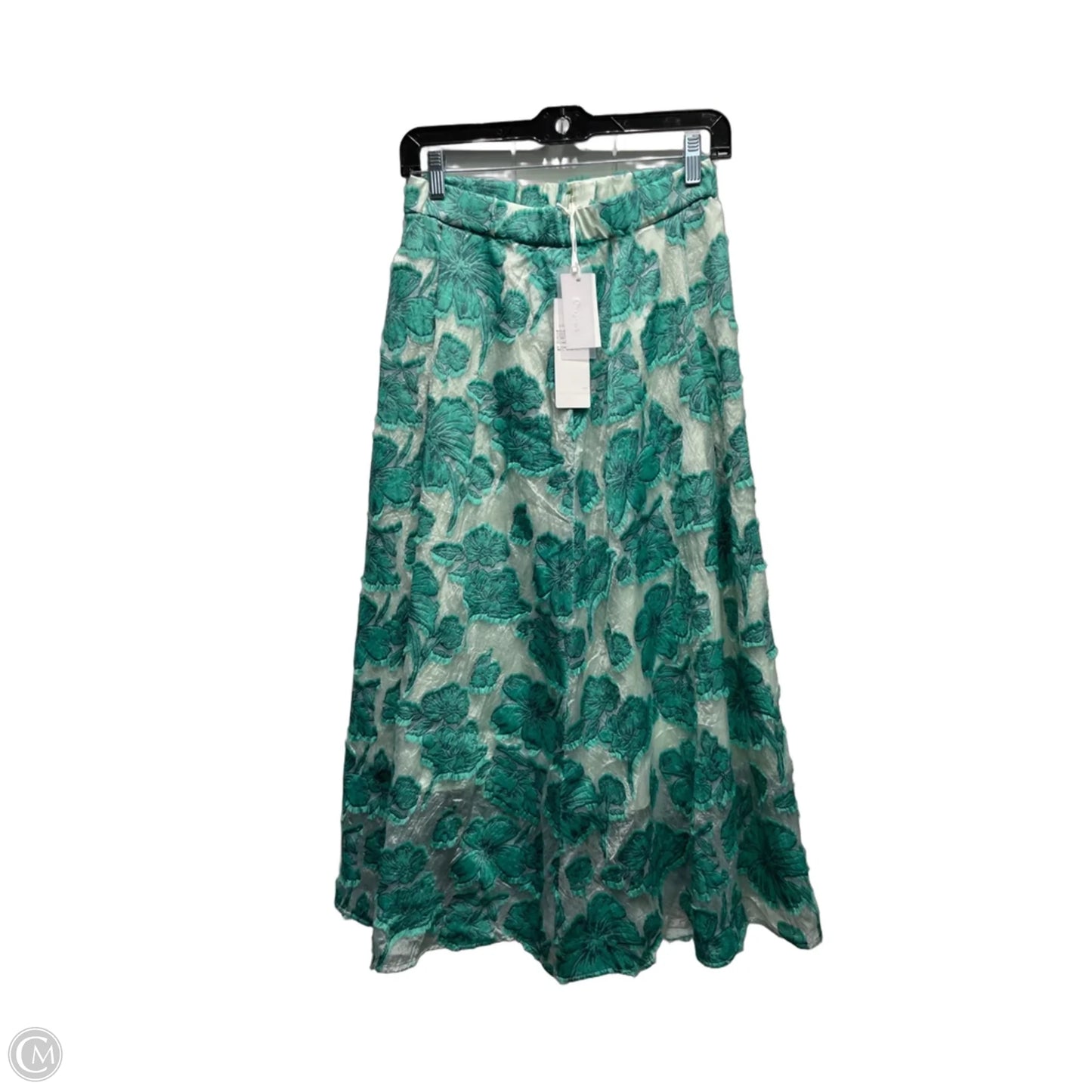 Skirt Maxi By diahram In Green & White, Size: S