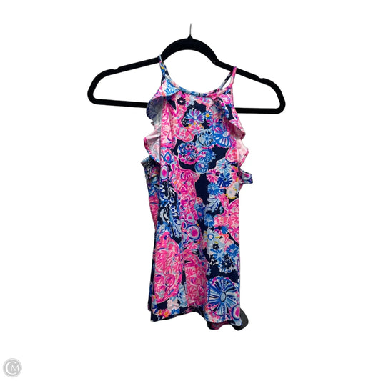 Top Sleeveless Designer By Lilly Pulitzer In Blue & Pink, Size: Xxs