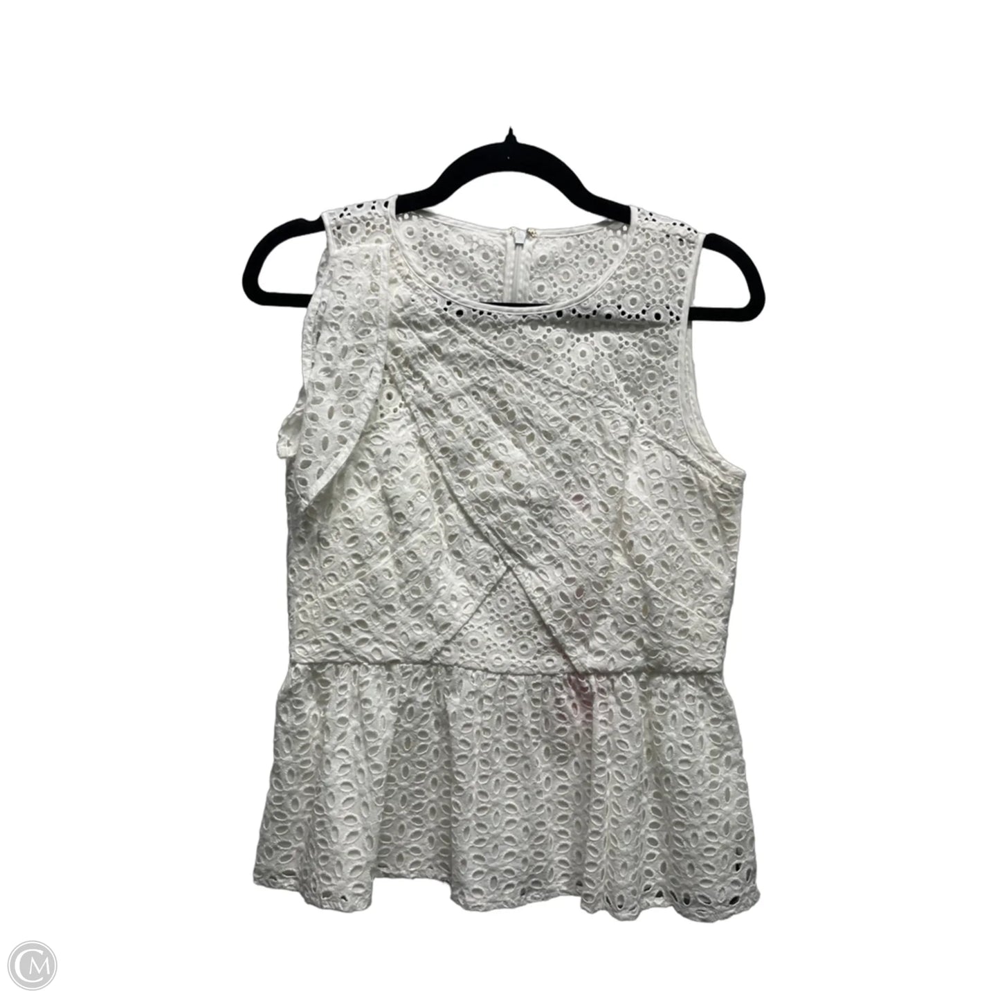 Top Sleeveless Designer By Lilly Pulitzer In White, Size: 2