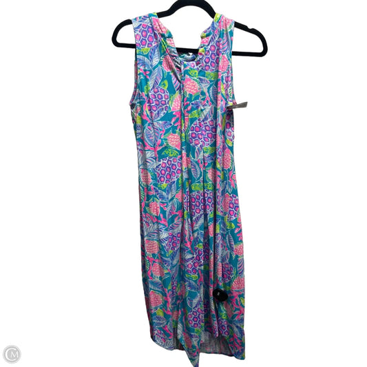 Dress Designer By Lilly Pulitzer In Green & Pink, Size: Xs