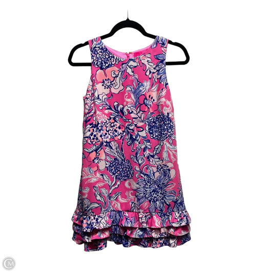 Dress Designer By Lilly Pulitzer In Blue & Pink, Size: 0