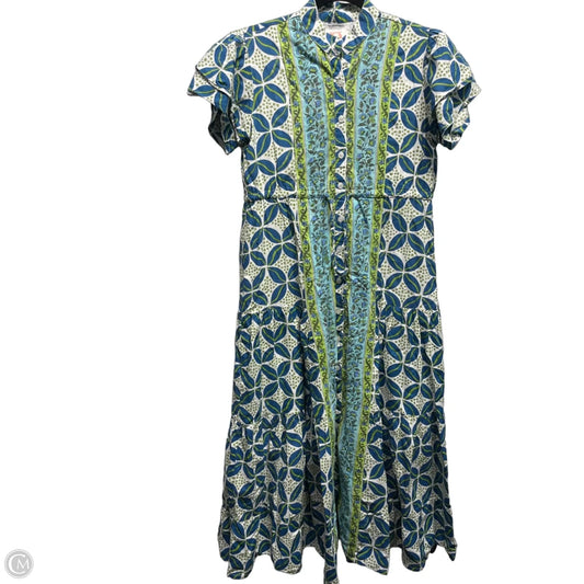 Dress Casual Maxi By victoria dunn In Blue & Green, Size: Xs