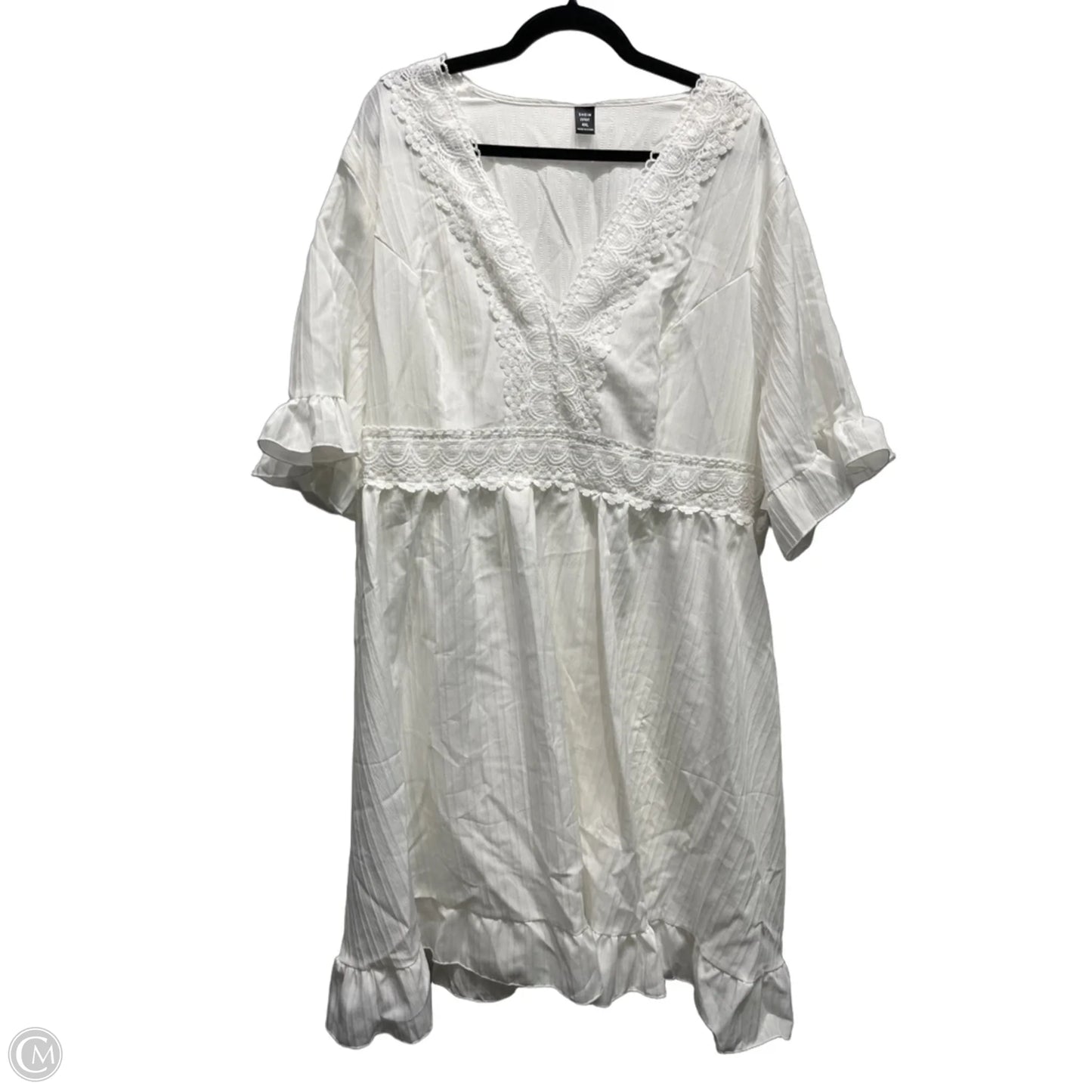 Dress Casual Short By Shein In White, Size: 4x