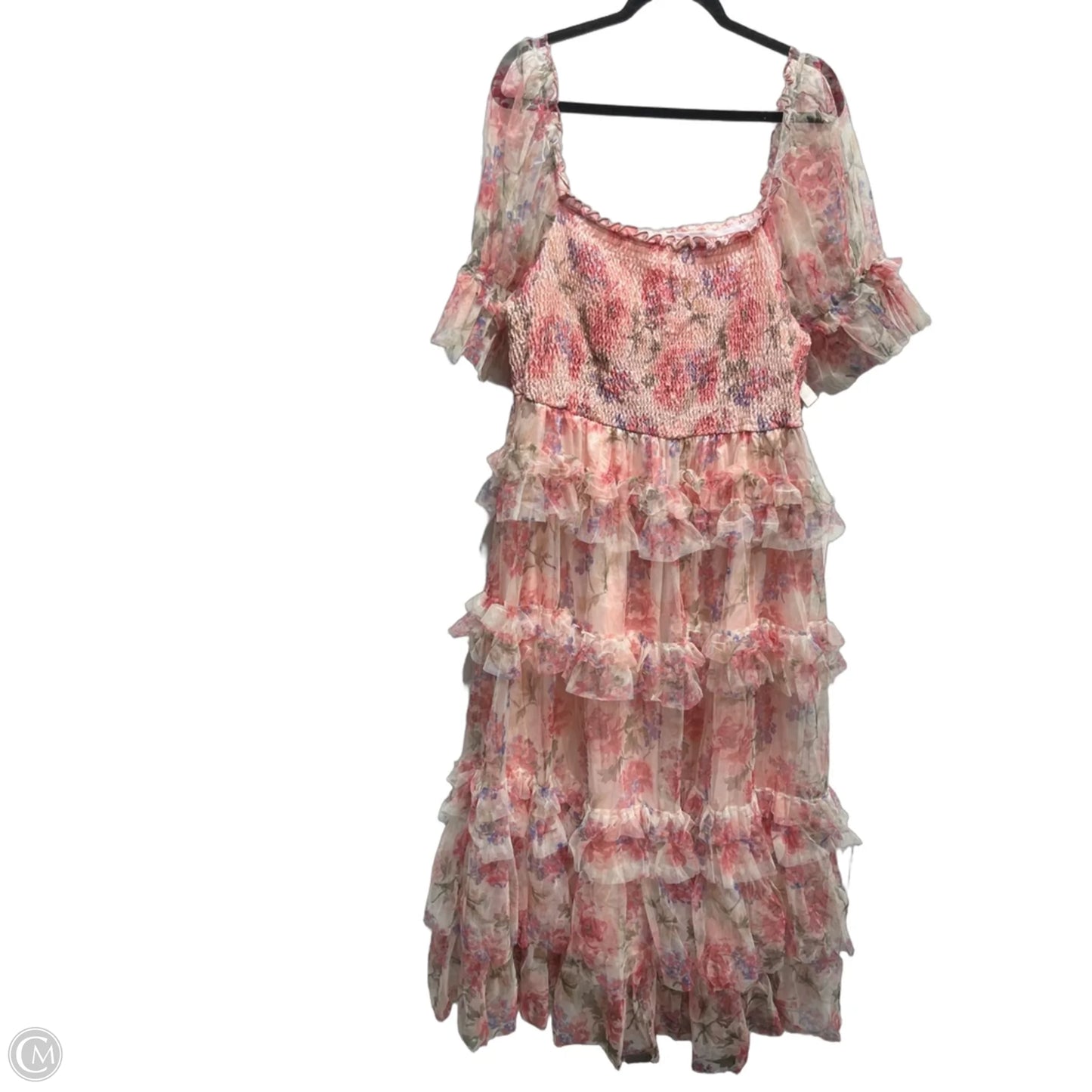 Dress Casual Maxi By Shein In Pink & Purple, Size: 4x