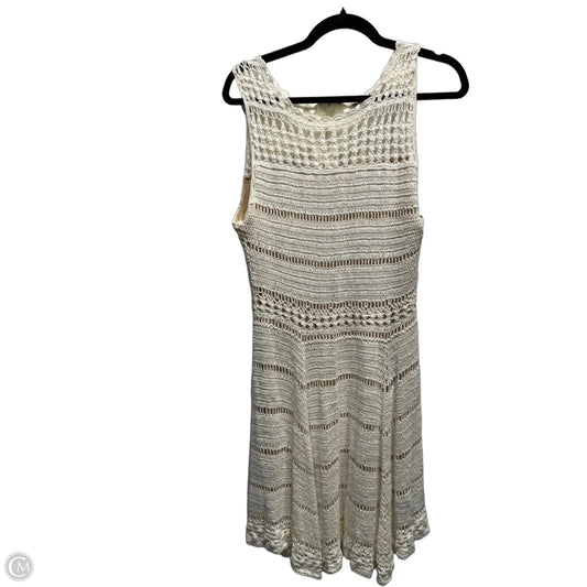 Dress Designer By Alice + Olivia In Cream & Tan, Size: L