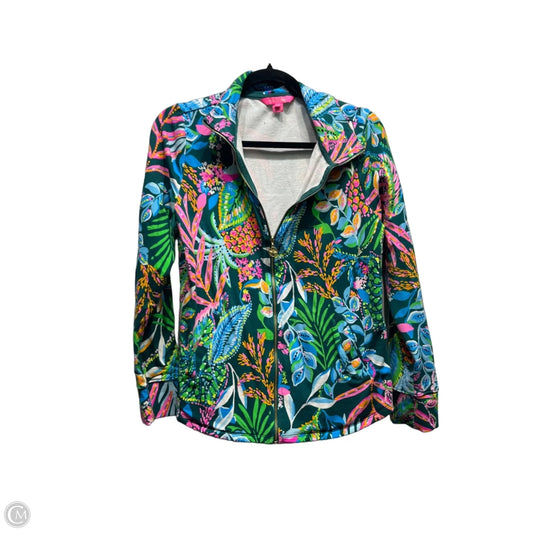 Jacket Designer By Lilly Pulitzer In Green & Pink, Size: S