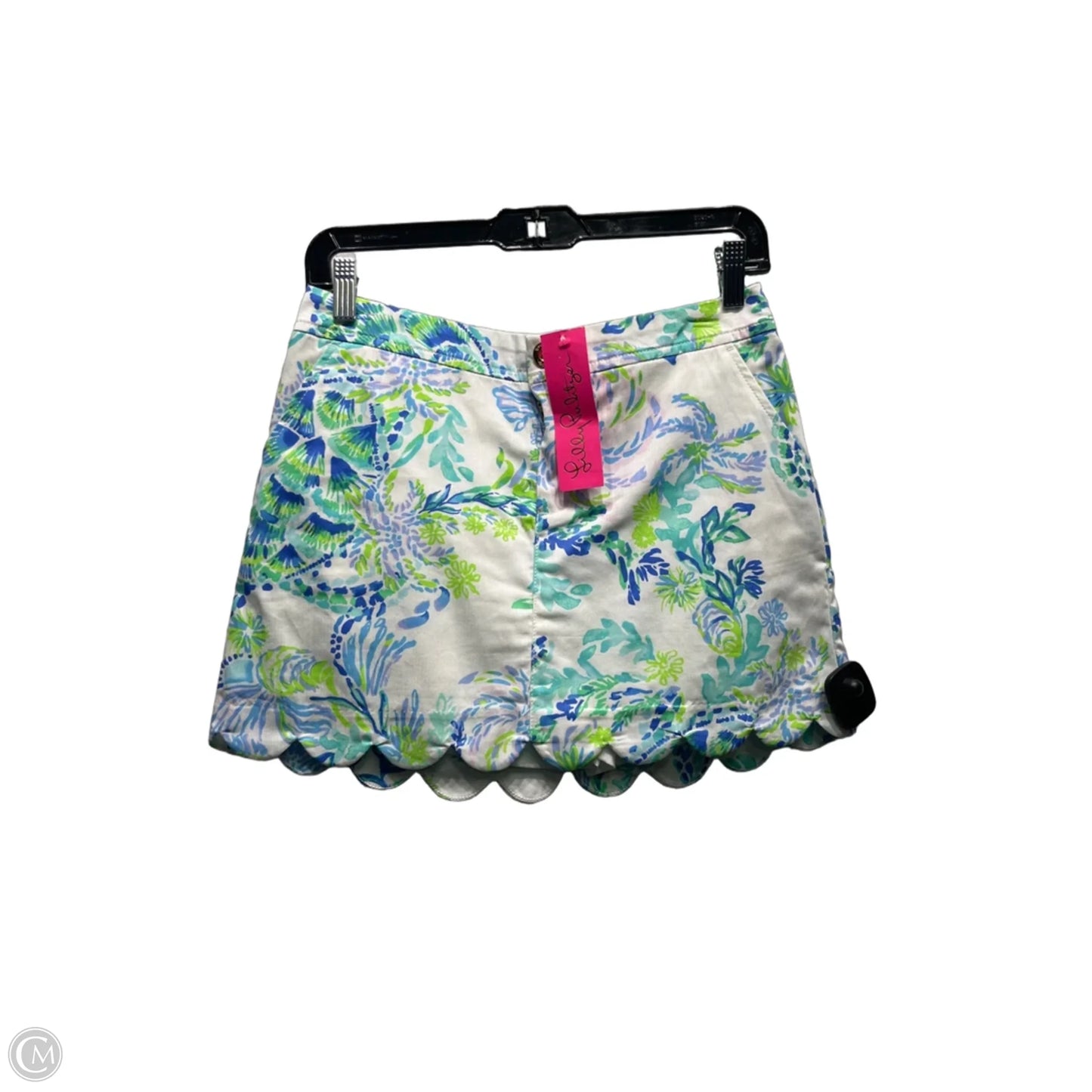 Skort Designer By Lilly Pulitzer In Blue & Green, Size: 0
