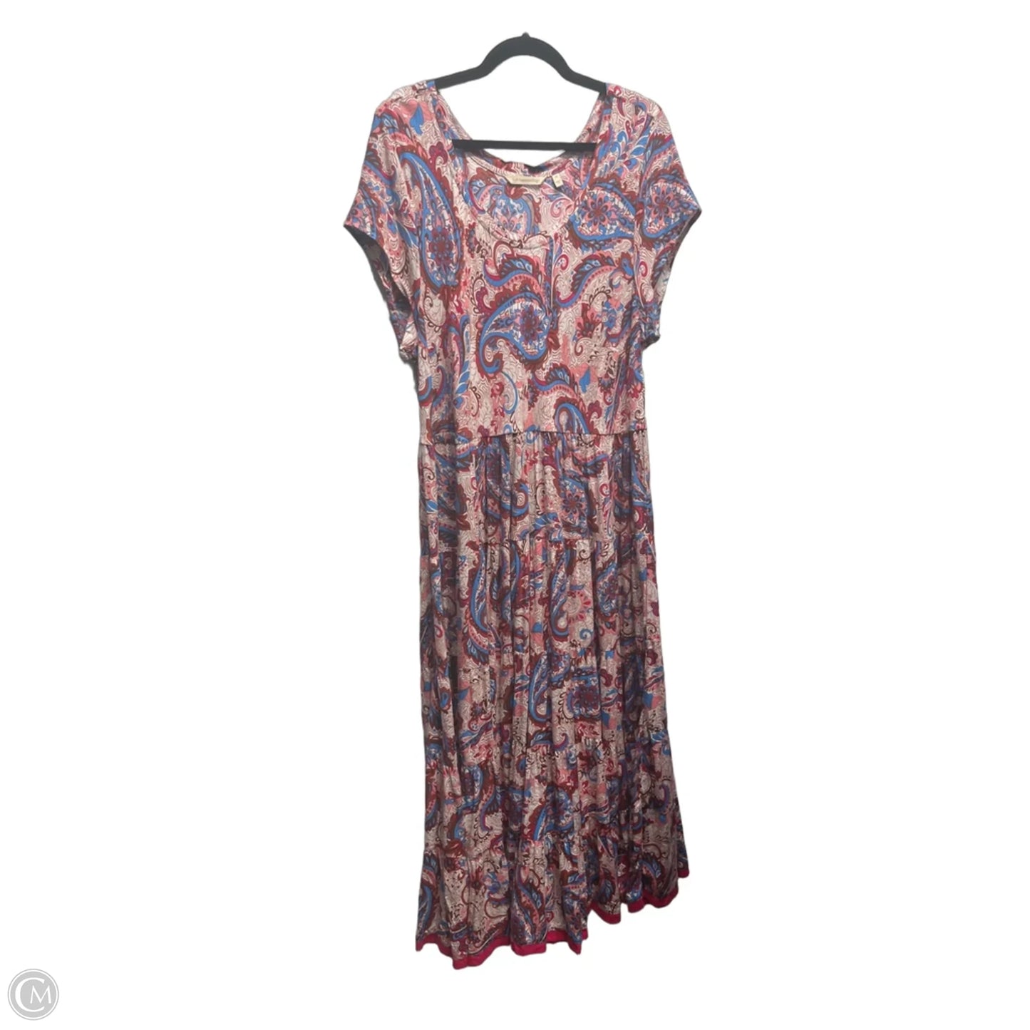 Dress Casual Maxi By Soft Surroundings In Blue & Red, Size: 1x