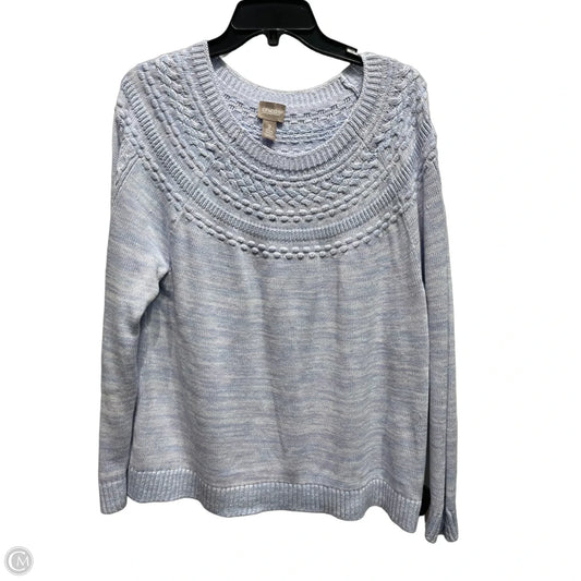 Sweater By Chicos In Blue, Size: L