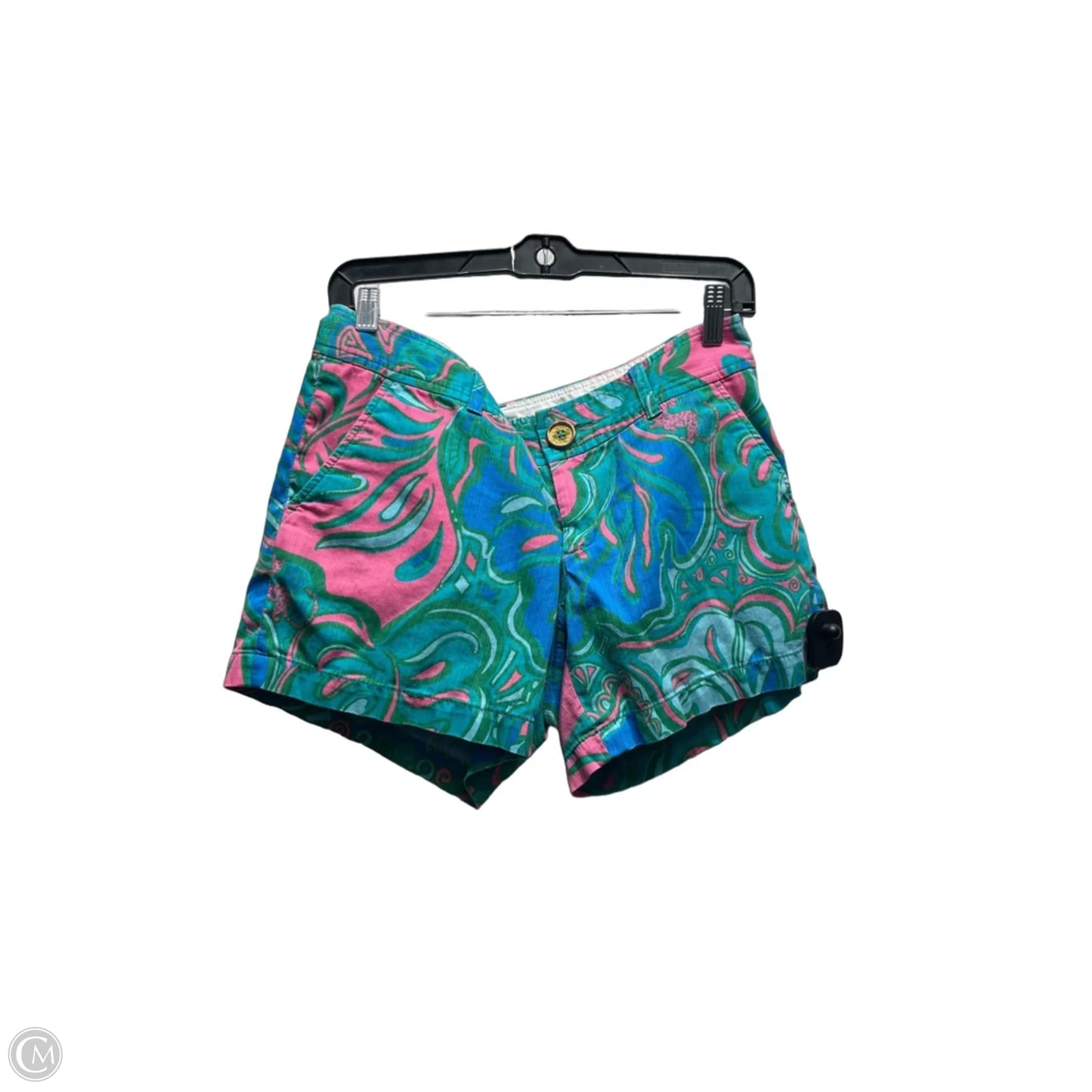 Shorts Designer By Lilly Pulitzer In Green & Pink, Size: 6