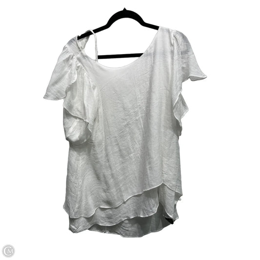 Tunic Short Sleeve By Umgee In White, Size: L