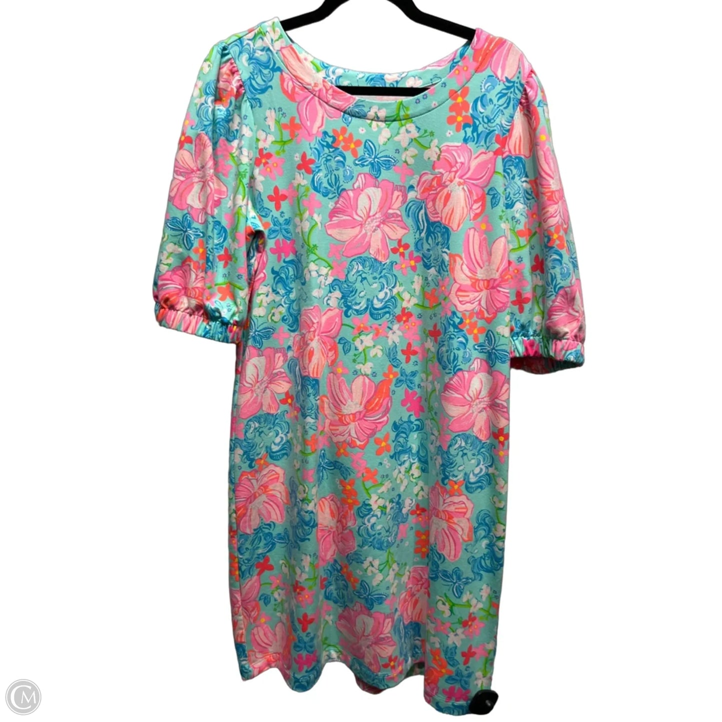 Dress Designer By Lilly Pulitzer In Blue & Orange, Size: Xlarge