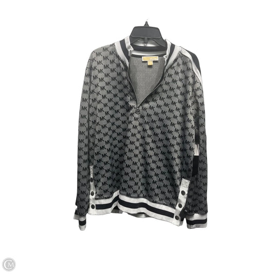 Sweatshirt Collar By Michael By Michael Kors In Black & White, Size: Xl