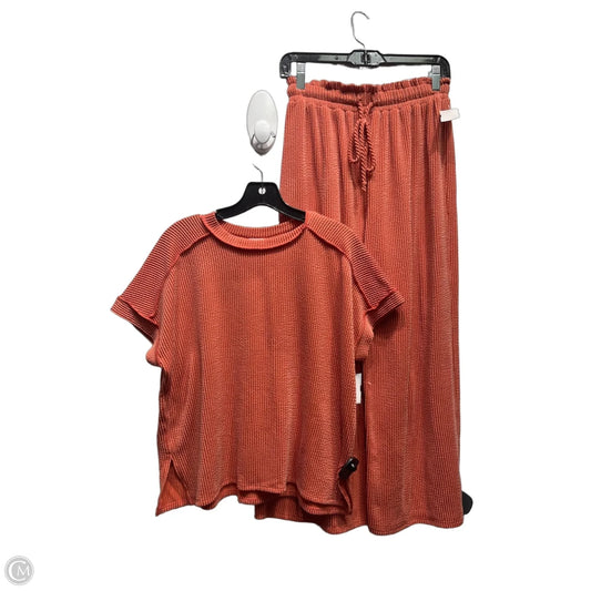 Pants Suit 2pc By KYLIE PAIGE In Orange, Size: S