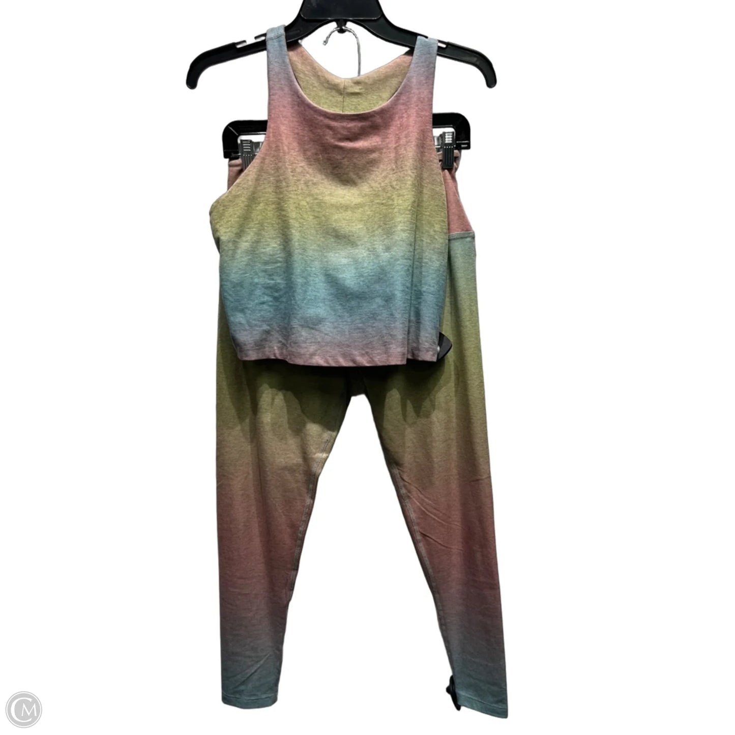 Athletic Pants 2pc By Beyond Yoga In Tie Dye Print, Size: Xl