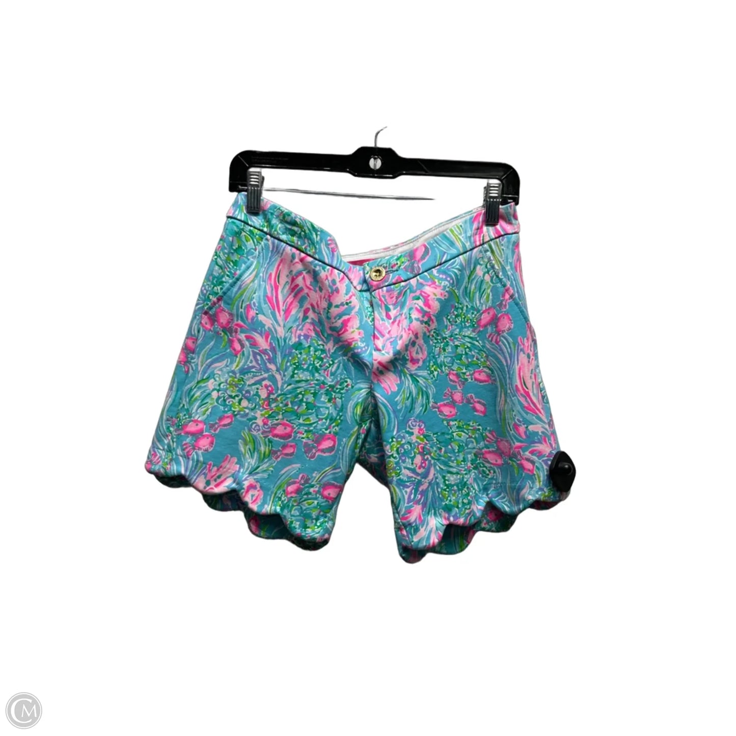 Shorts Designer By Lilly Pulitzer In Blue & Pink, Size: 4