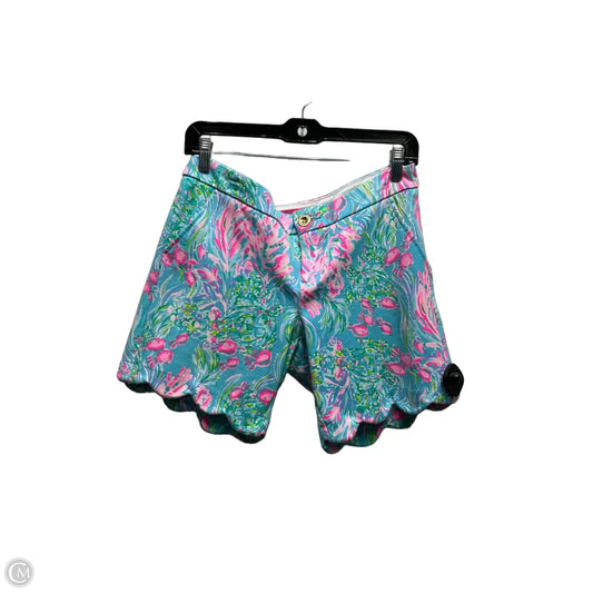 Shorts Designer By Lilly Pulitzer In Blue & Pink, Size: 4
