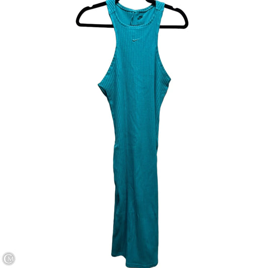 Dress Casual Midi By Nike Apparel In Teal, Size: M
