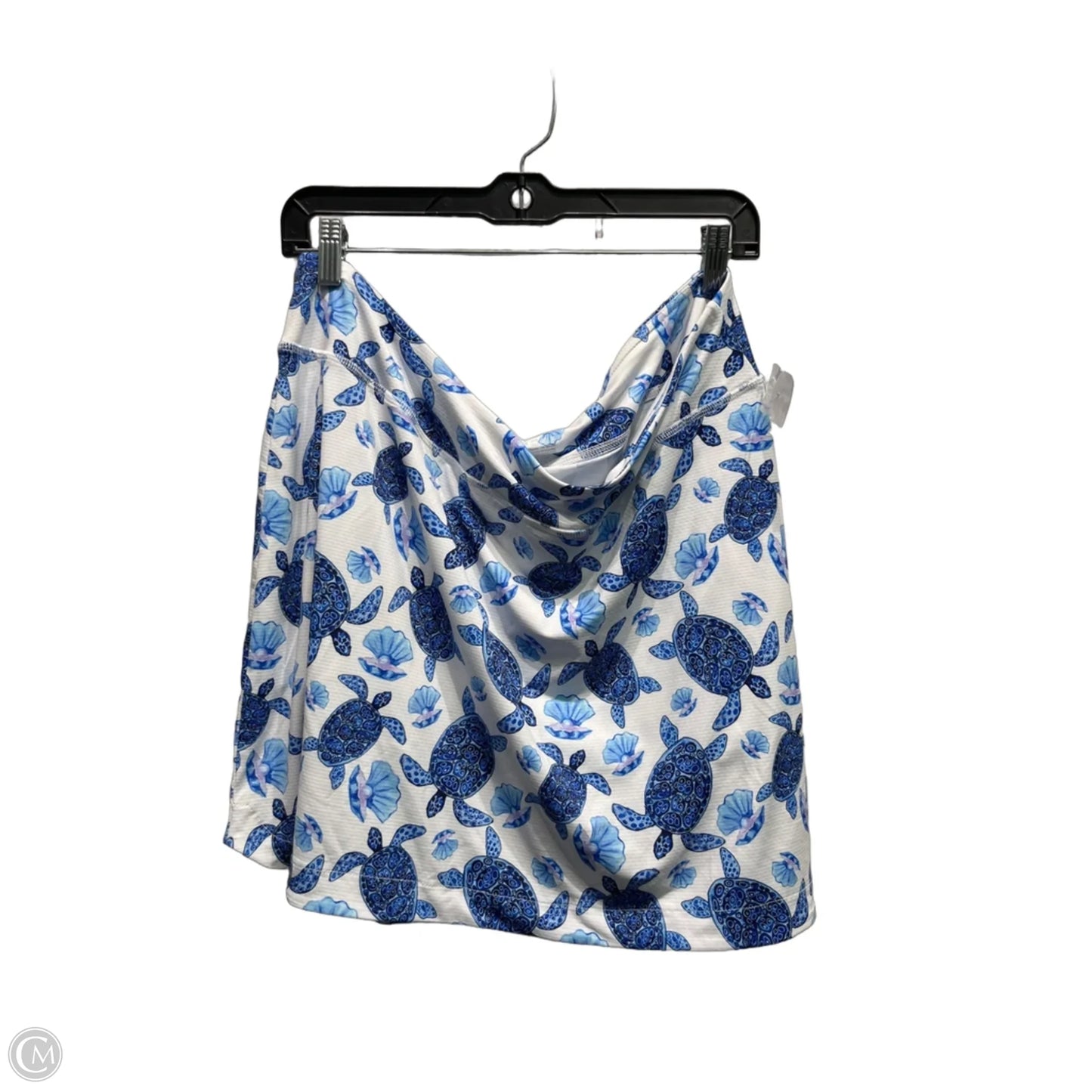 Skort By Gottex In Blue & White, Size: Xl