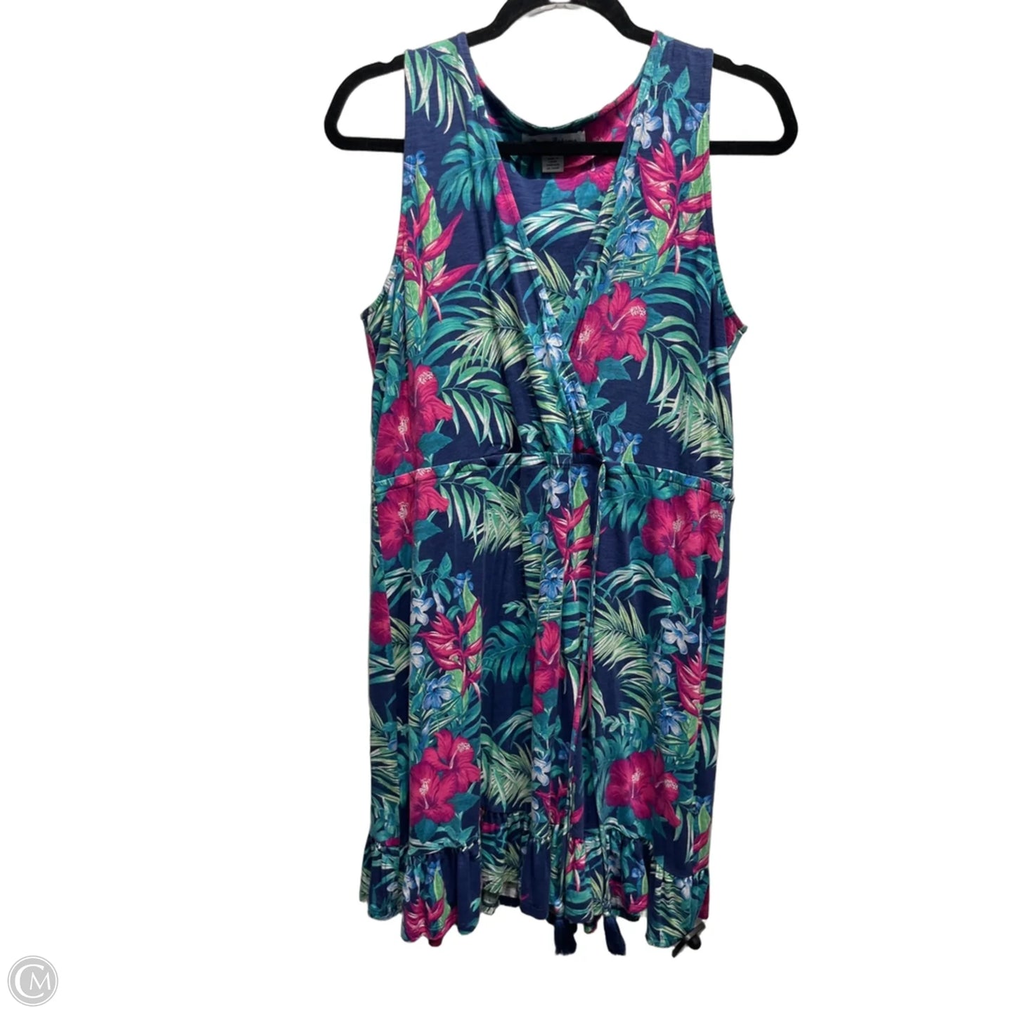 Dress Casual Short By Tommy Bahama In Blue & Pink, Size: L
