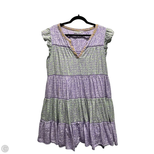 Dress Casual Short By Roller Rabbit In Green & Purple, Size: Xl