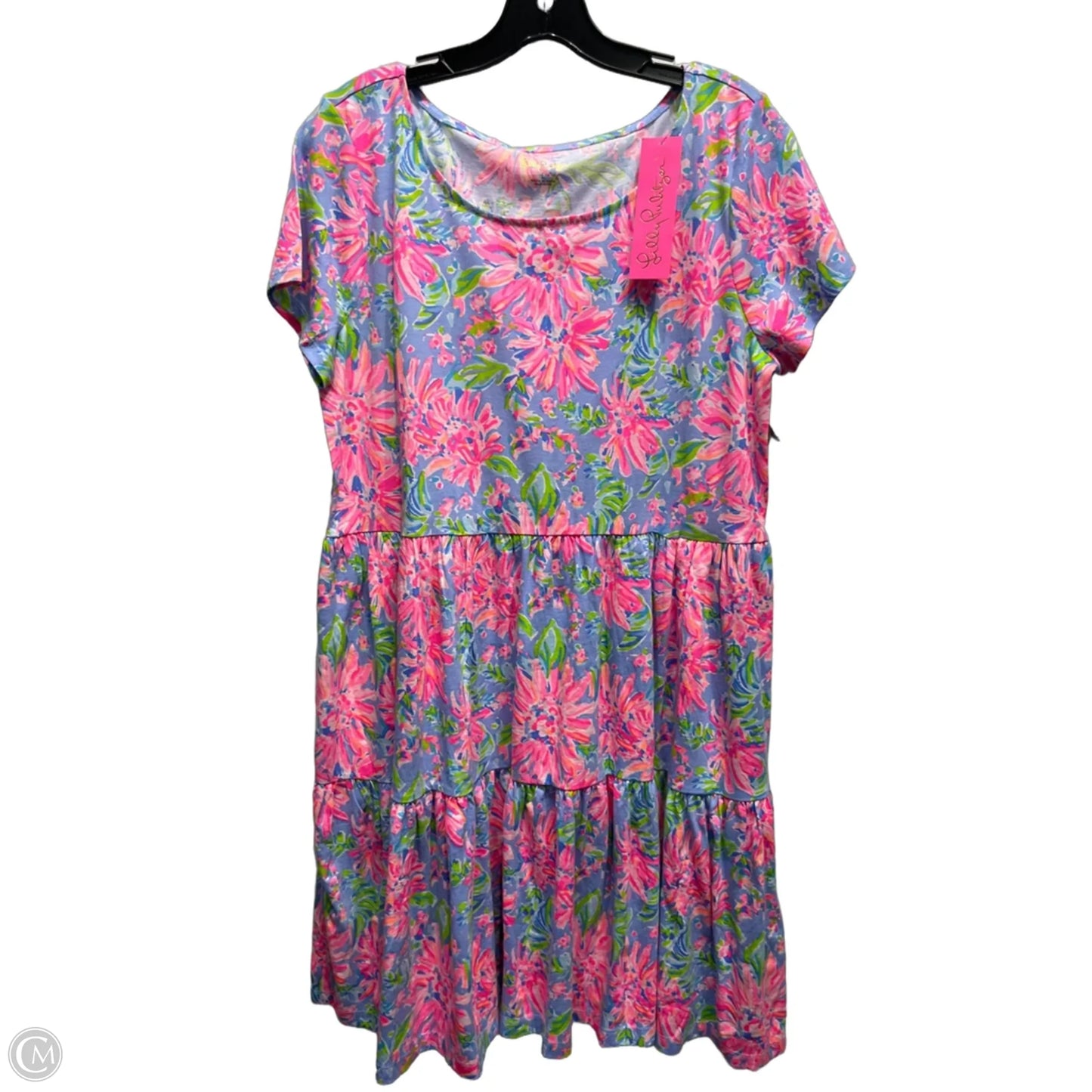 Dress Designer By Lilly Pulitzer In Blue & Orange, Size: L