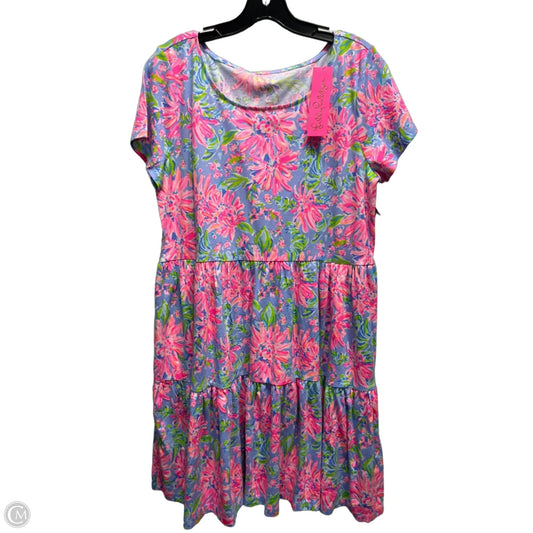 Dress Designer By Lilly Pulitzer In Blue & Orange, Size: L